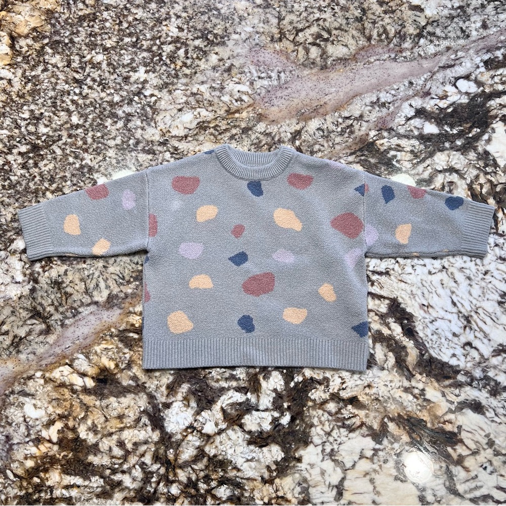 Zara Abstract Spot Sweater